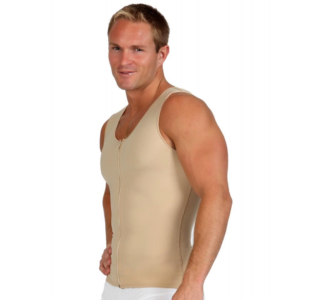 InstantRecoveryMD Mens Compression Sleeveless Front Zip Up Vest MD300