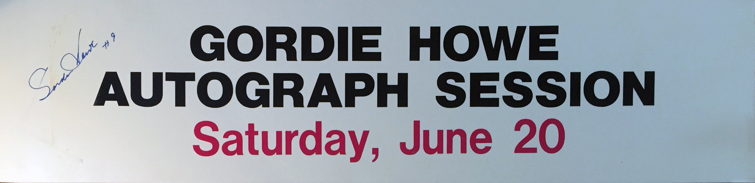 Gordie Howe Autographed Vintage Sign Detroit Red